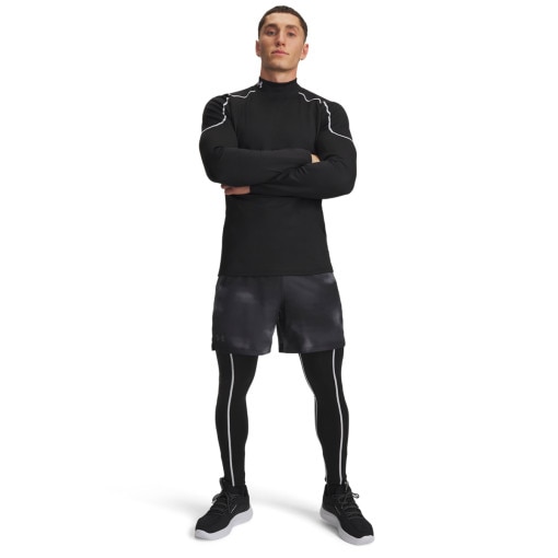  UNDER ARMOUR Męskie legginsy treningowe Under Armour UA Cold Weather Grid  czarne Czarny