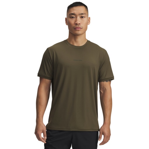  UNDER ARMOUR Męska koszulka treningowa Under Armour Project Rock Iso Chill SS  khaki Khaki
