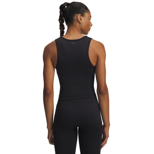 Damski top treningowy Under Armour Project Rock Seamless Tank - czarny 