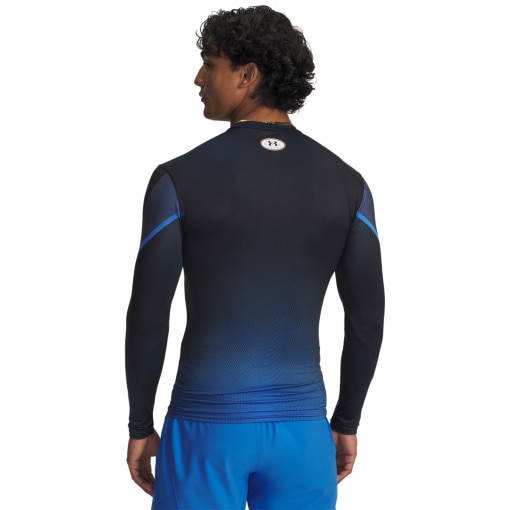 Męski longsleeve treningowy Under Armour UA Heatgear Sub Crew LS - granatowa