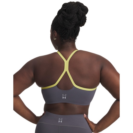 Damski biustonosz treningowy Under Armour UA Halo Bonded Bra - szary 