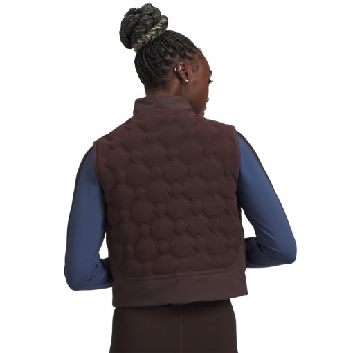 Damska kamizelka puchowa pikowana Under Armour UA Halo CW Vest - brązowa