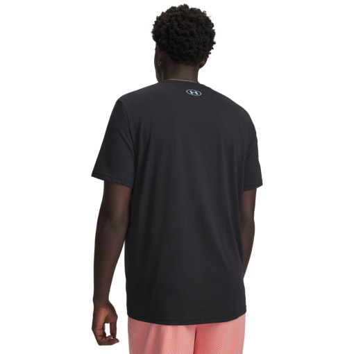 Męski t-shirt z nadrukiem Under Armour UA M LOGO COLLAGE - czarny