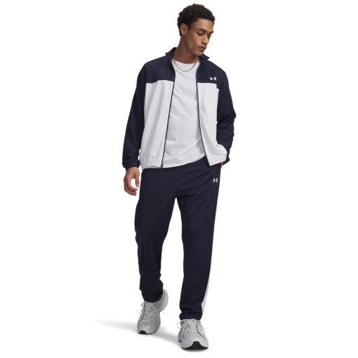  UNDER ARMOUR Męski komplet dresowy Under Armour UA EMEA Tracksuit Novelty  granatowy Granatowy