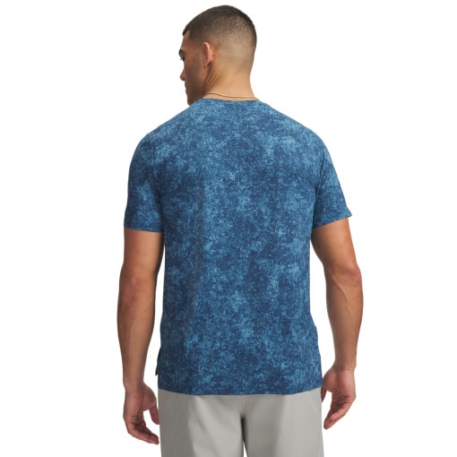 Męska koszulka do biegania Under Armour UA Velociti Pro Print SS - niebieska