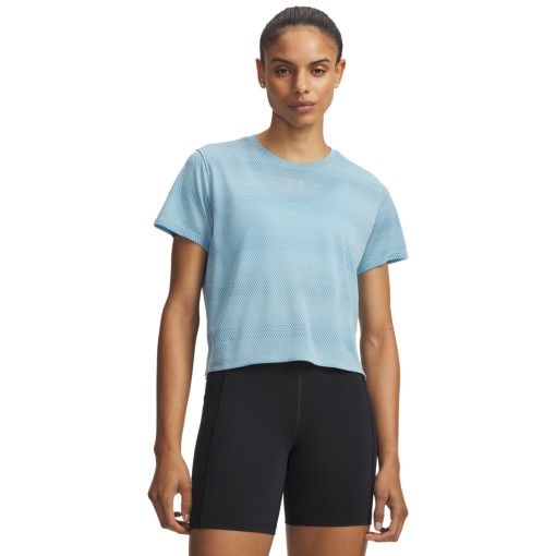  UNDER ARMOUR Damska koszulka do biegania Under Armour UA Velociti Shortsleeve  niebieska Niebieski