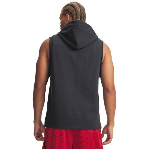 Męski top treningowy z kapturem Under Armour Curry SLVS Hoodie - szary