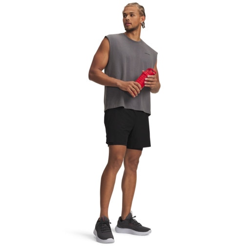 UNDER ARMOUR Męskie spodenki treningowe Under Armour UA Vanish Elite 2in1 Short czarne Czarny