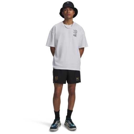  UNDER ARMOUR Męskie spodenki piłkarskie Under Armour UA 96 Terrace Country  czarne Czarny