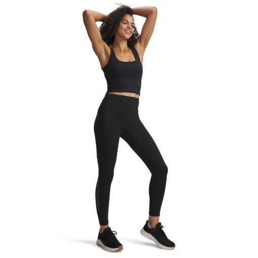  UNDER ARMOUR Damskie legginsy treningowe Under Armour Motion Mesh Ankle Legging  czarne Czarny