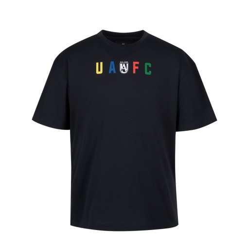  UNDER ARMOUR Męski tshirt z nadrukiem Under Armour UA M GFB FLAG HWT SS  czarny Czarny