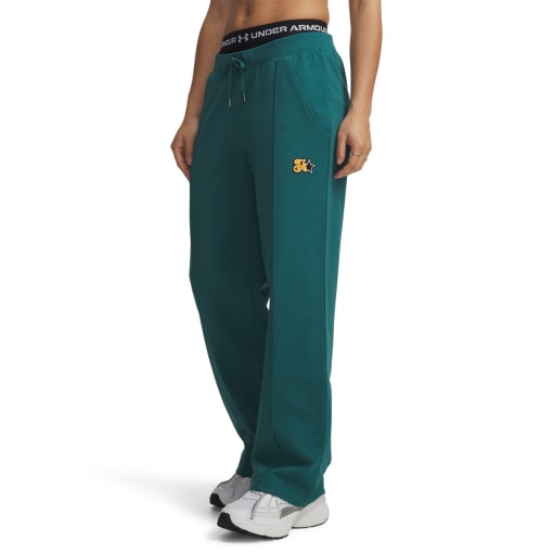 Damskie spodnie dresowe Under Armour Sport Terry Trend Pant - zielone