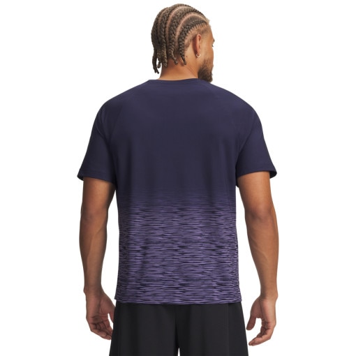 Męska koszulka od koszykówki Under Armour UA Hoops SS Shooting Shirt - fioletowa