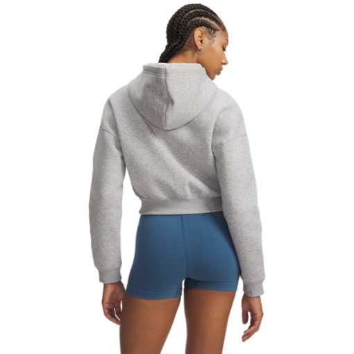 Damska bluza rozpinana z kapturem Under Armour UA Icon Fleece Nov FZ - szara