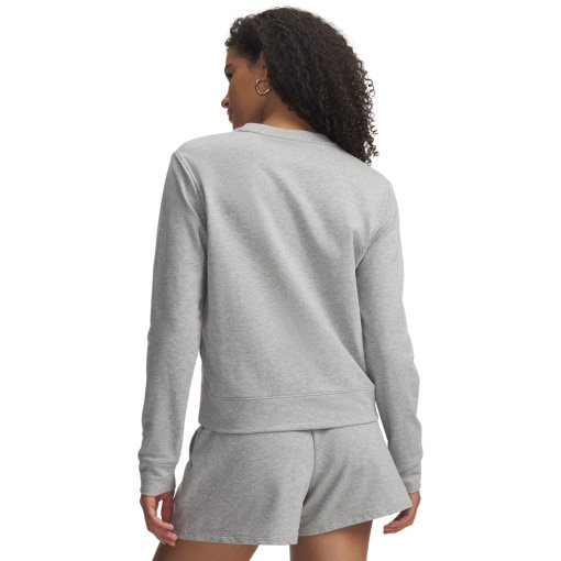 Damska bluza nierozpinana bez kaptura Under Armour Sport Terry Crew - szara