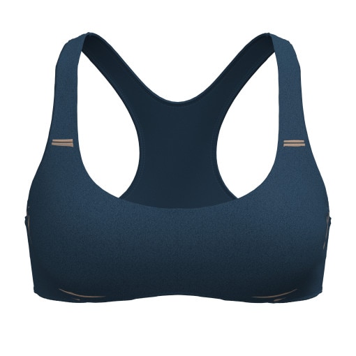  UNDER ARMOUR Damski biustonosz treningowu Under Armour Contour Racerback Bralette  granatowy Granatowy