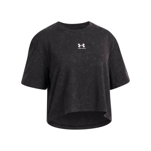 Dziewczęcy t-shirt Under Armour UA Rival Wash - czarny