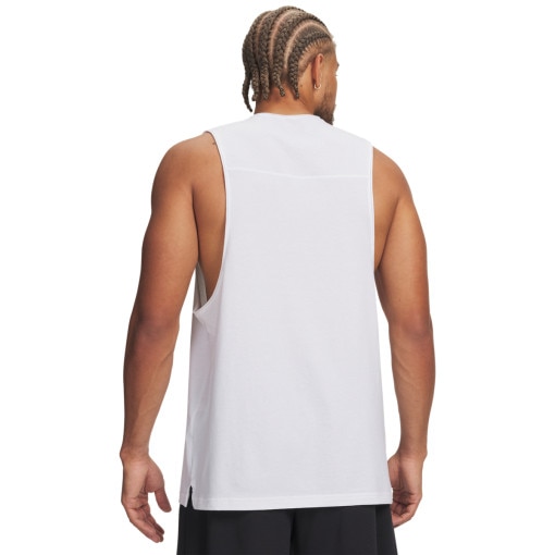 Męski top treningowy Under Armour UA Hoops Training Tank - biała