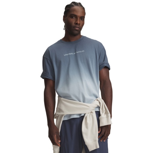 Obrazek dla: UNDER ARMOUR Męski tshirt z nadrukiem Under Armour UA Heavyweight Gradient  niebieski Niebieski