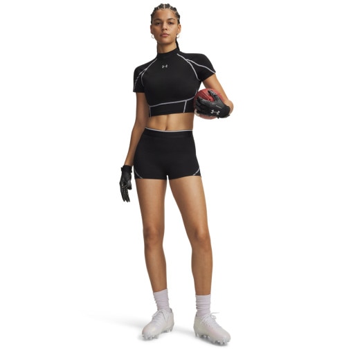  UNDER ARMOUR Damskie spodenki treningowe Under Armour HeatGear Elite Shorty  czarne Czarny