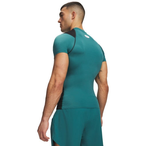 Męska koszulka treningowa Under Armour UA HeatGear Elite Comp SS - zielona