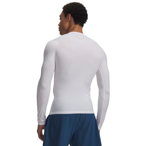 Męski longsleeve trenignowy Under Armour UA HeatGear Elite Comp LS - biały