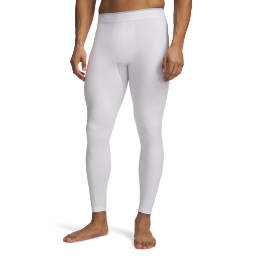 Męskie legginsy treningowe Under Armour UA HG Elite Leggings - białe