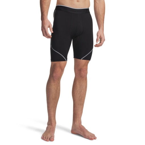  UNDER ARMOUR Męskie spodenki treningowe Under Armour UA HeatGear Elite Long Shorts  czarne Czarny