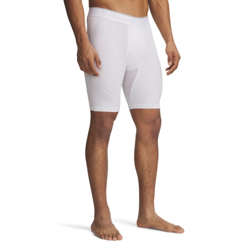 UNDER ARMOUR Męskie spodenki treningowe Under Armour UA HeatGear Elite Long Shorts białe Biały