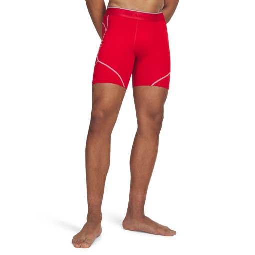  UNDER ARMOUR Męskie spodenki treningowe Under Armour UA HeatGear Elite Long Shorts  czerwone Czerwony