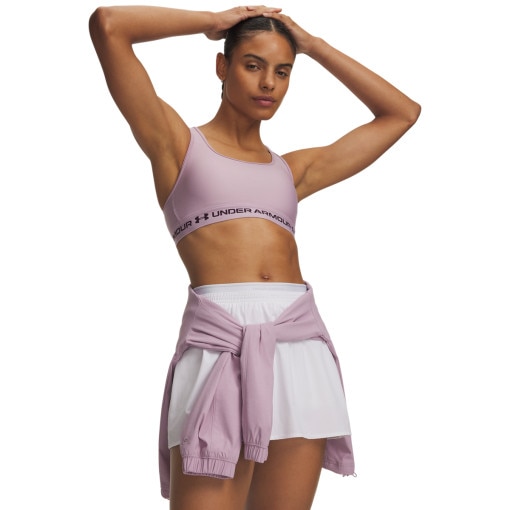 Obrazek dla: UNDER ARMOUR Biustonosz treningowy Under Armour Crossback Mid Bra  różowy Rożowy