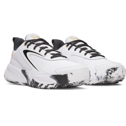 Buty do koszykówki uniseks Under Armour UA Lockdown 8 - białe