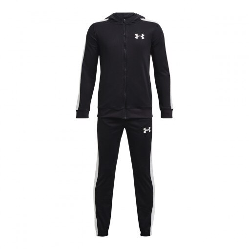 UNDER ARMOUR Chłopięcy dres komplet treningowy UNDER ARMOUR UA Knit Hooded Track Suit Czarny