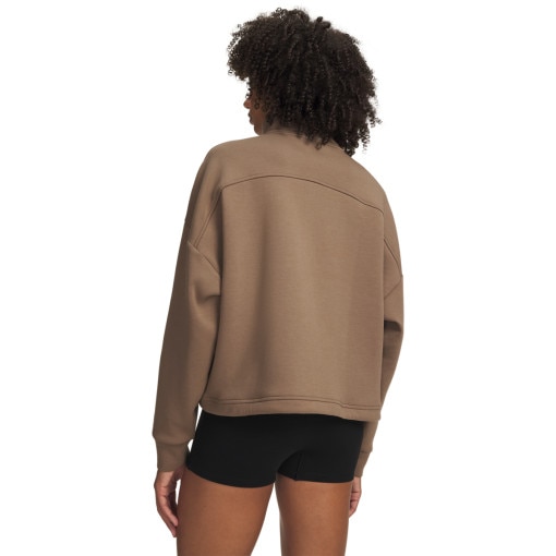 Damska bluza dresowa nierozpinana Under Armour Unstoppable Fleece HZ - beżowa