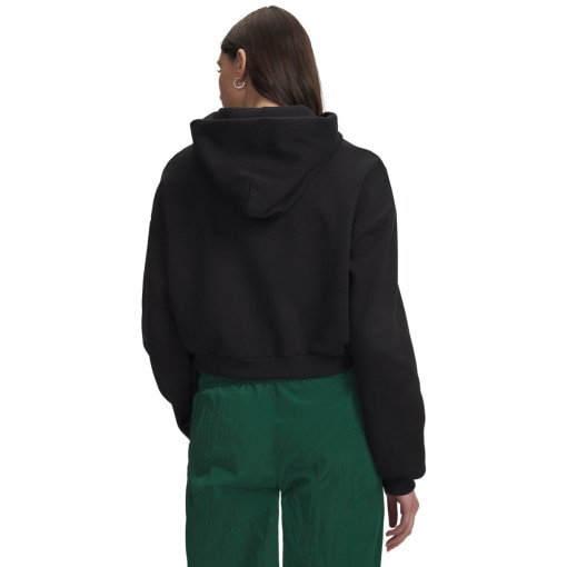 Damska bluza dresowa rozpinana z kapturem Under Armour Icon Flc Wordmark FZ - czarna
