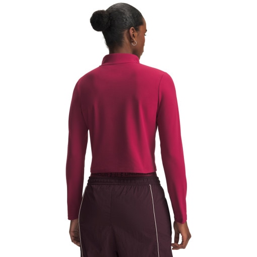 Damska bluza treningowa bez kaptura Under Armour Motion 1/2 Zip - burgundowa