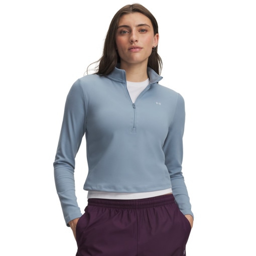 Obrazek dla: UNDER ARMOUR Damska bluza treningowa bez kaptura Under Armour Motion 1/2 Zip niebieska Niebieski