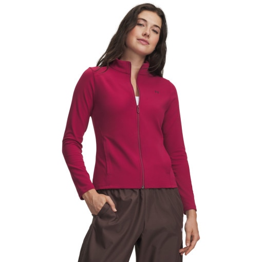 Obrazek dla: UNDER ARMOUR Damska bluza treningowa Under Armour Motion FZ burgundowa Burgundowy
