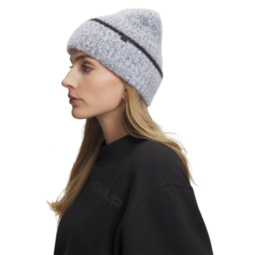 Obrazek dla: UNDER ARMOUR Damska czapka beanie Under Armour W Halftime Cozy Beanie  szara Turkusowy