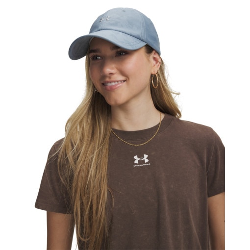 Obrazek dla: UNDER ARMOUR Damska czapka z daszkiem Under Armour UA Blitzing Low  niebieska Niebieski