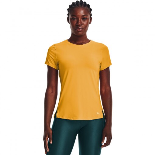 Damska koszulka do biegania UNDER ARMOUR UA IsoChill 200 Laser Tee - żółta