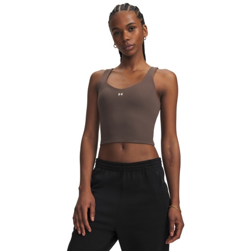 Obrazek dla: UNDER ARMOUR Damska koszulka treningowa bez rękawów Under Armour Motion Tank brązowa Brązowy