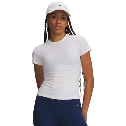 Obrazek dla: UNDER ARMOUR Damska koszulka treningowa Under Armour Motion Fitted SS biała Biały