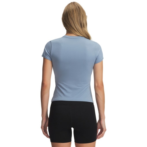 Damska koszulka treningowa Under Armour Motion Fitted SS - niebieska