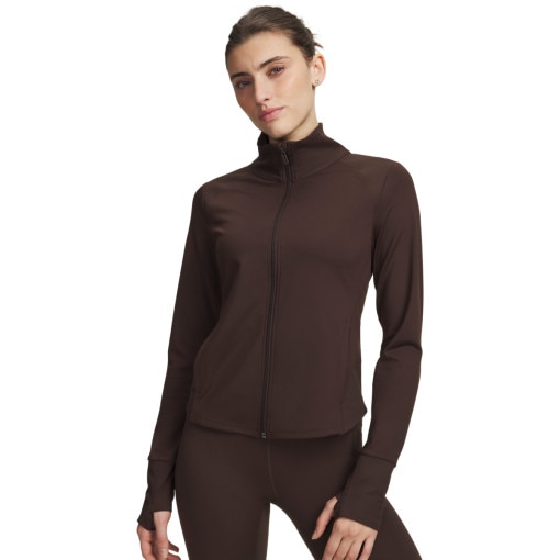 UNDER ARMOUR Damska kurtka treningowa Under Armour Meridian Jacket brązowa Brązowy