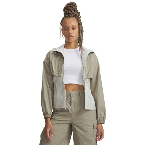  UNDER ARMOUR Damska kurtka wiatrówka 3w1 Under Armour UA Unstoppable Utility  beżowa Beżowy