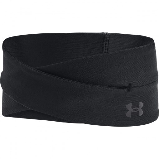 UNDER ARMOUR Damska opaska na głowę treningowa UNDER ARMOUR UA Fleece Headband  czarna Czarny