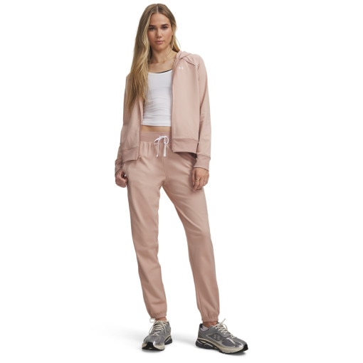 Obrazek dla: UNDER ARMOUR Damski dres komplet treningowy Under Armour UA Rival Tricot Tracksuit HD  beżowy Beżowy