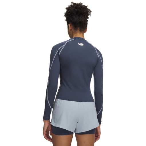 Damski półgolf kompresyjny Under Armour UA ColdGear Elite Mock - niebieski