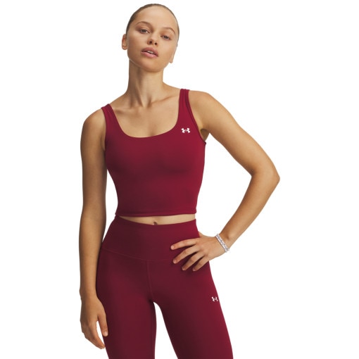  UNDER ARMOUR Damski top treningowy Under Armour Motion Tank Emea  bordowy Bordowy